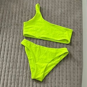 Neon yellow bikini set